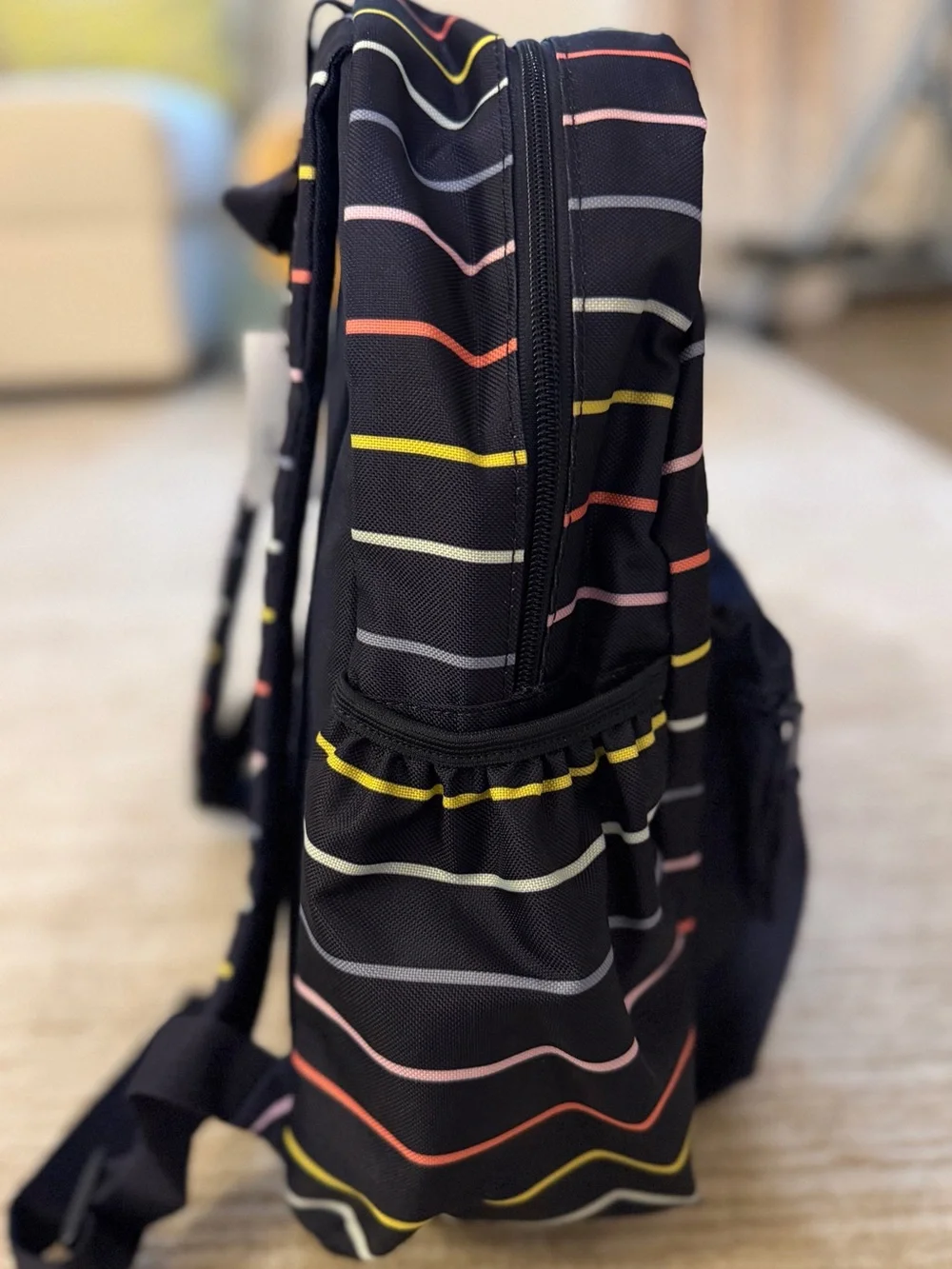 GAP Kids Navy Striped Backpack with Glitter Star